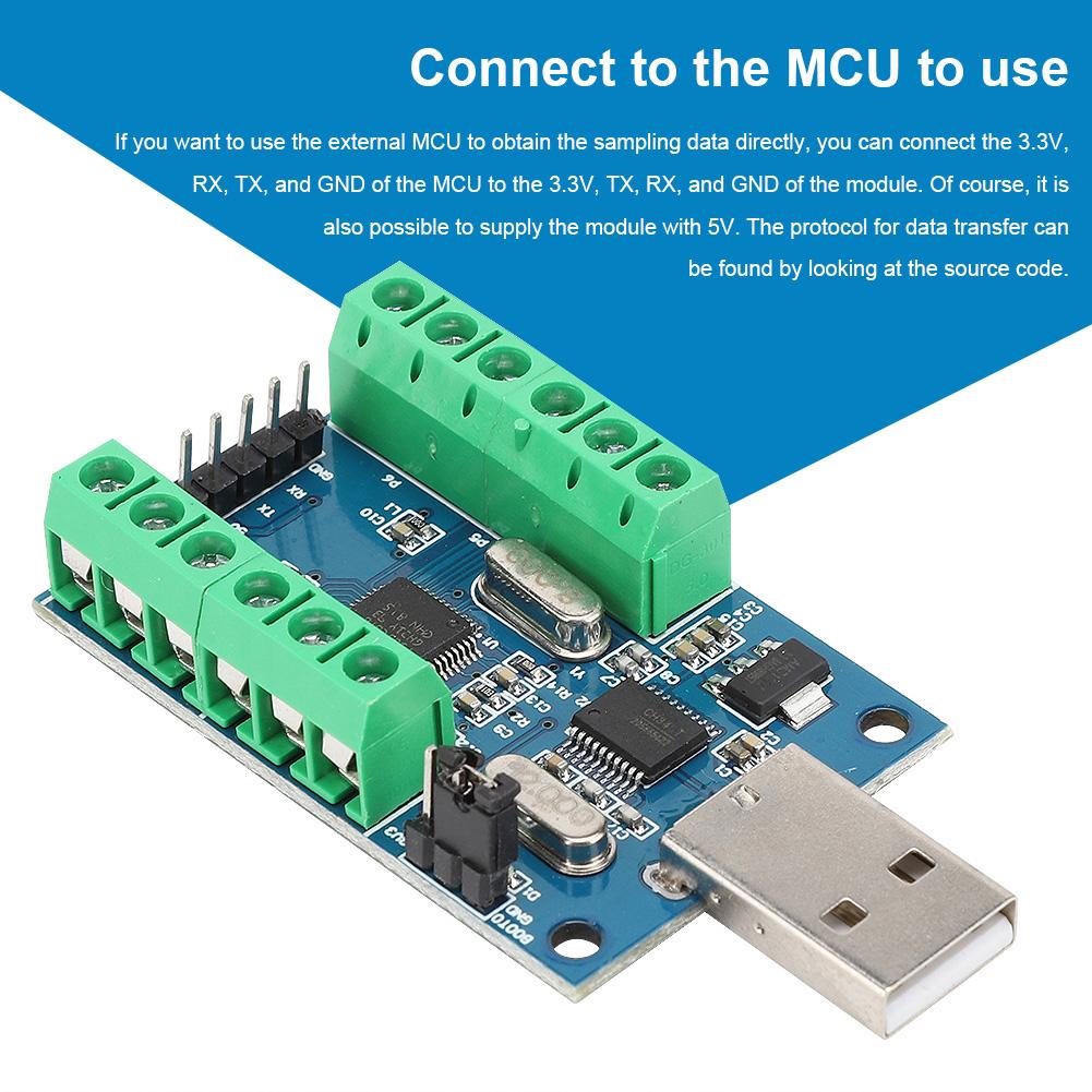 USB Interface 10 Channel 12Bit AD Sampling Data Acquisition STM32 UART Communication ADC Module