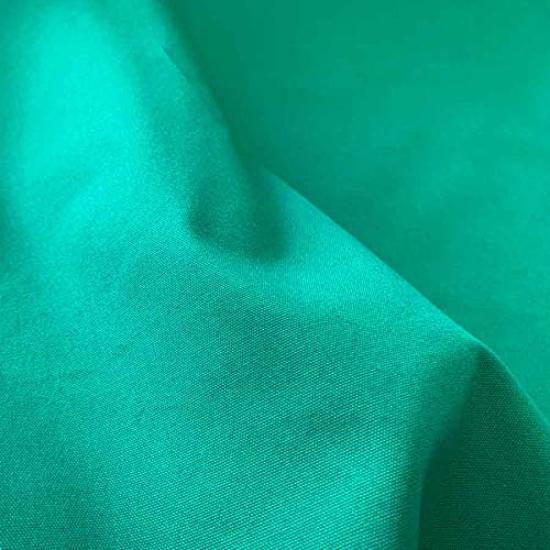 Nunojin Made in Easy to Handle Plain Oxford 108cm Cotton Club, Japan, Multi-Purpose, Cloth, Wide, 100% (Middle Green, 5m)