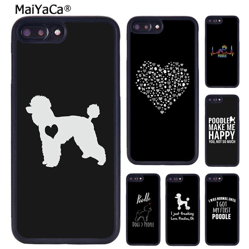 MaiYaCa Funny Poodle Dog Lovers Phone Case For iPhone 17 Air 16 15 14 Plus 11 12 13 Pro Max Coque Cover Shell