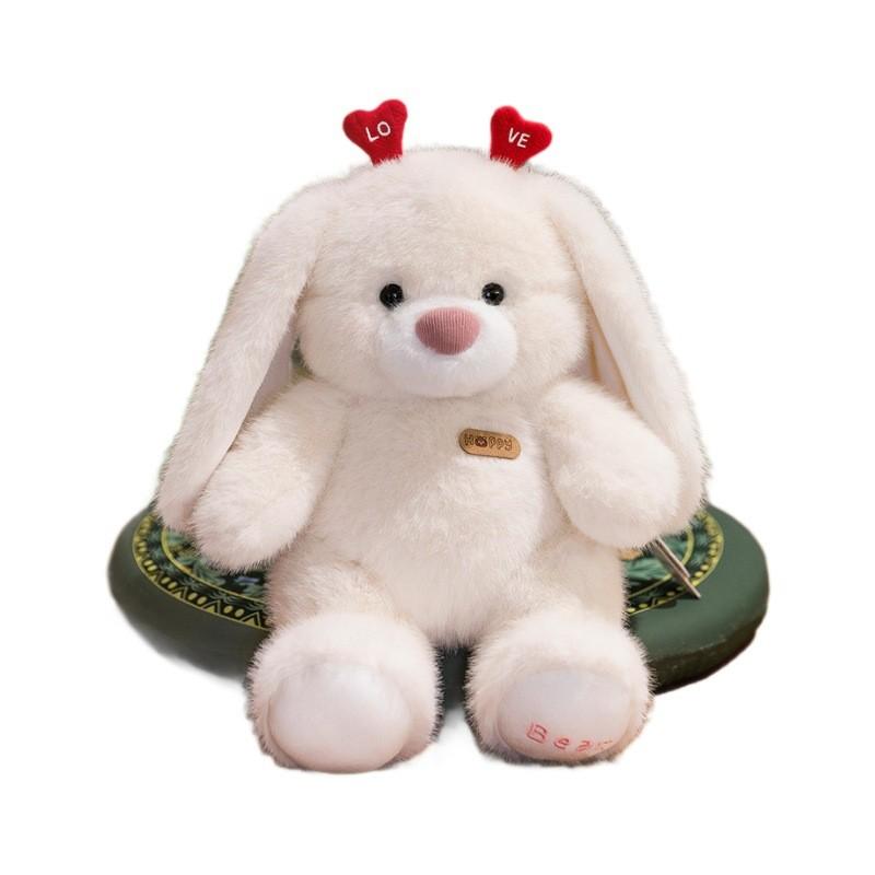 Heart Shaped Headband Bear Rabbit Plush Toy Cute Stuffed Animal Doll Gift Kids
