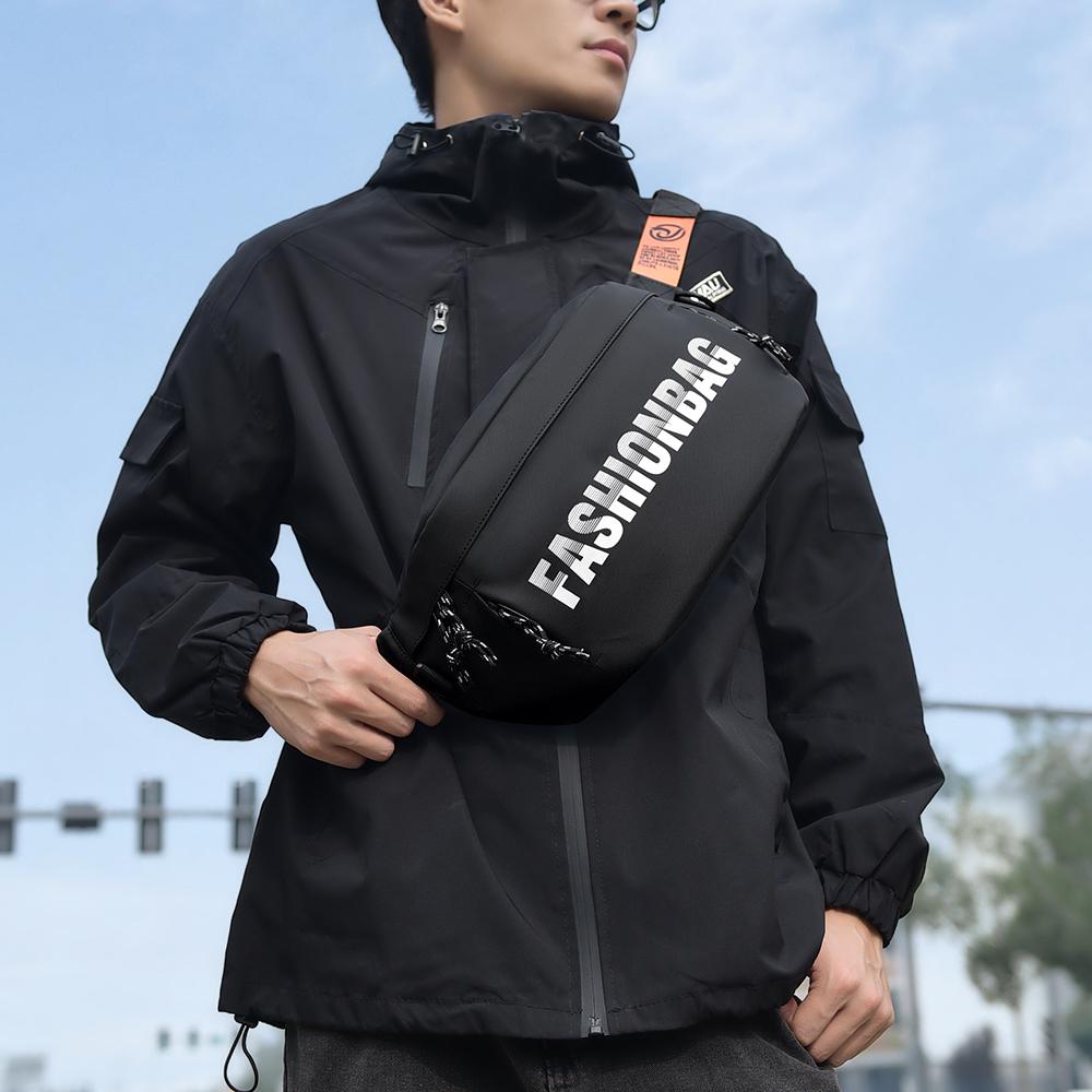 Crossbody Bag Men's Multifunctional Chest Bag Commuter Shoulder Bag