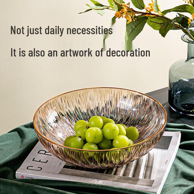 Gold Rim Light Luxury Fruit Plate