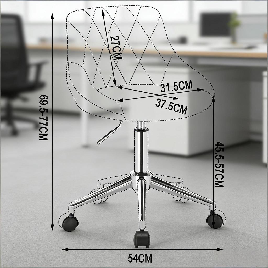 Swivel Office Chair, Wheelchair with Wheels, Office Chair for Home Office (only with office chairs)