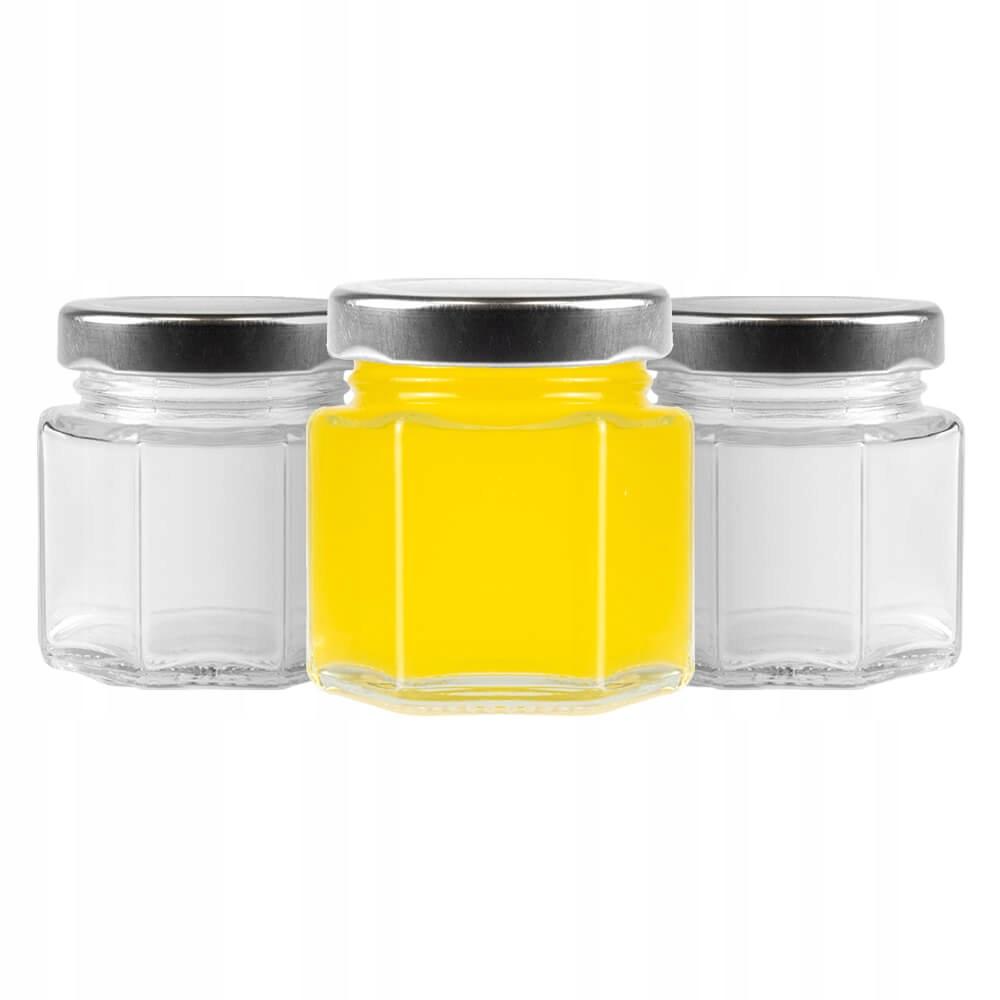 12x 30ml HEXAGONAL Jar for Honey Spices