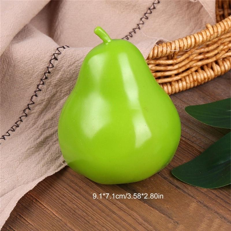 6Pieces Fruits Replicas Decorations User Friendly Simulation Fruits for Festival Decoration Realistic Home Accent