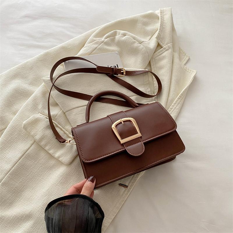 Trendy Pu Leather Small Square Bag Summer Fashionable Crossbody Handbag