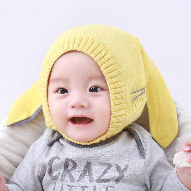 Winter Plush Baby Hat with Cute Cartoon Ears - Thickened Ear Protection for Boys and Girls