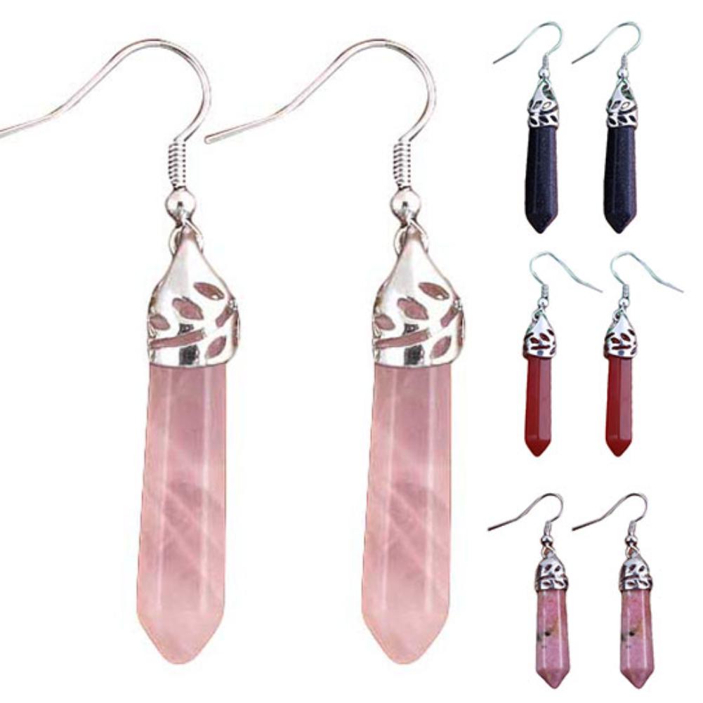 Dámské náušnice s háčkem se šestihranným hranolem Krása Módní dekor