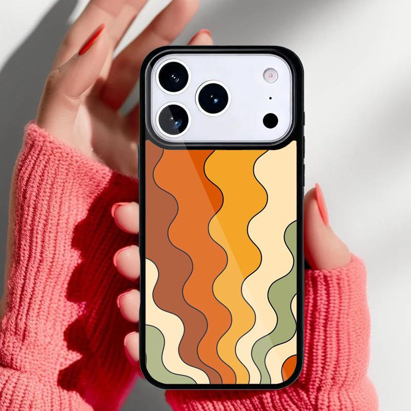 Rainbow 70s Groovy landscape Phone Case for iPhone 17 Air 16e 15 14 13 Pro Max Back Cover for 12 11 Pro Coque