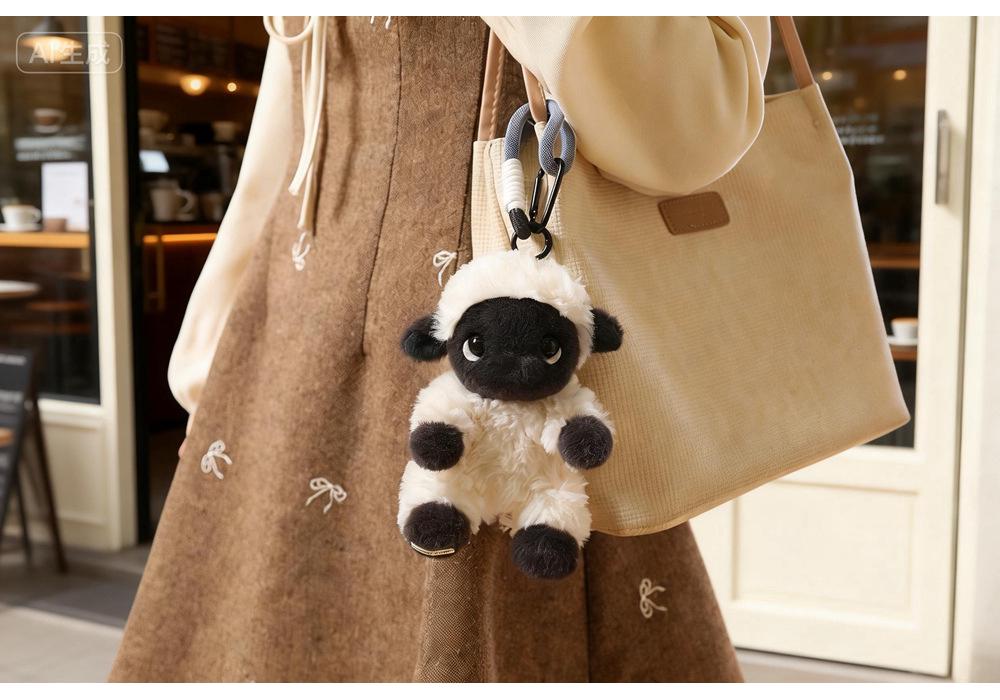 Adorable Black Sheep Plush Toy: Cute Cushion & Creative Doll for Children's Birthdays