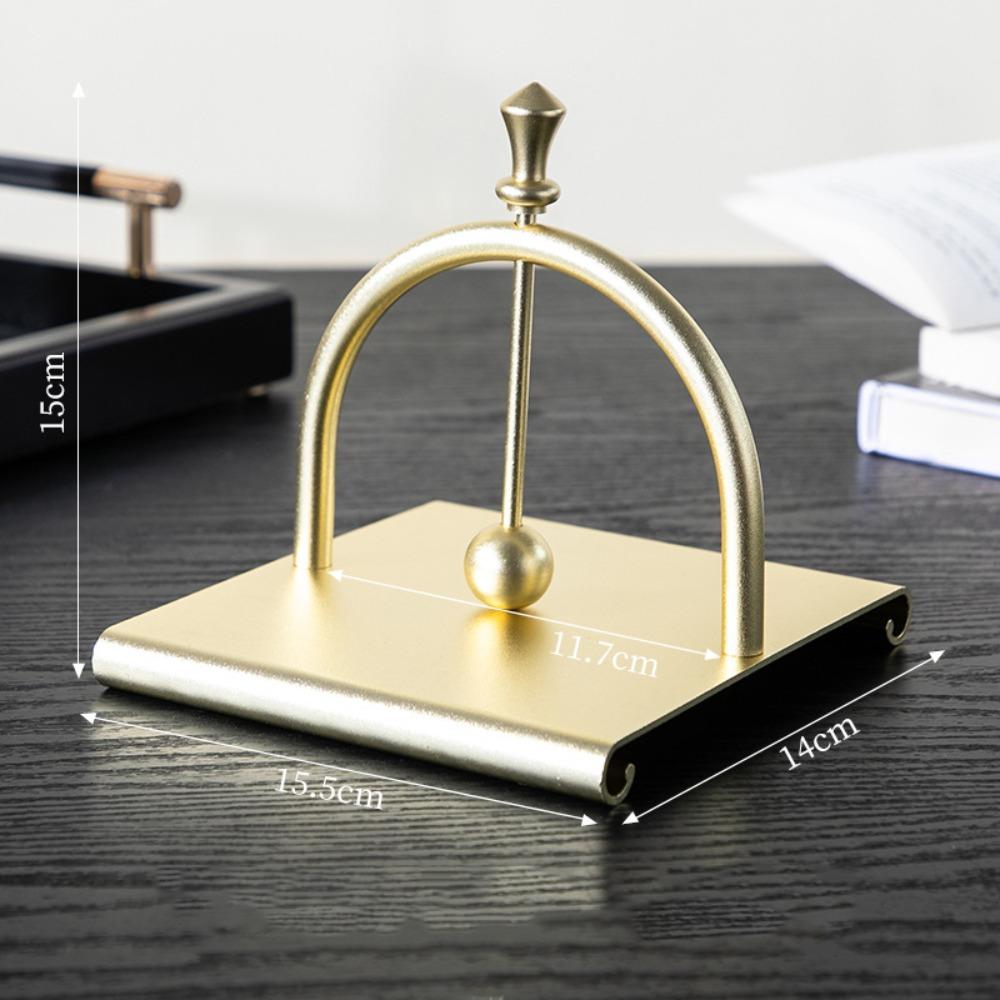 Creative Square Tissue Holder Retro Aluminum Napkin Stand Practical Tabletop Tissue Rack  Kitchen