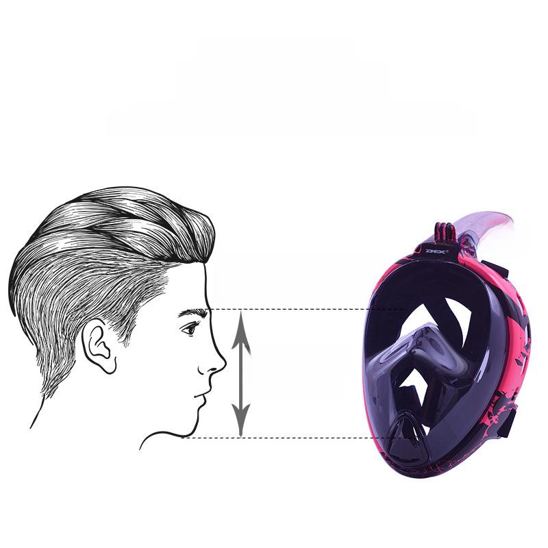 Shuaipu Full Dry Anti-Fog Snorkeling and Diving Mask with 180° Panoramic View