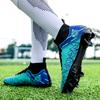 35-45 Cizme de fotbal înalte pentru bărbați Dimensiuni mari Unghii lungi din piele pentru băieți Pantofi de fotbal pentru cuie Cizme de fotbal anti-alunecare