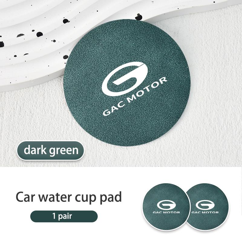 2pcs Car Water Cup Coaster Colorful Non Slip Pad Accessories For GAC MOTOR Trumpchi GE3 2016-2020 GS3 GS4 GS5 GS8 GA4 GA6 GA8