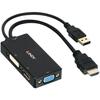 Adaptér - LINDY - Převodník HDMI na DP/DVI/VGA - Ultra HD 4K - Plug & Hraj - Víceúčelový