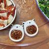 Ceramic Small Flavor Plate, Cute Little Dog Sauce Plate, Butter Small Plate, Mini Sushi Soy Sauce Dipping Bowl