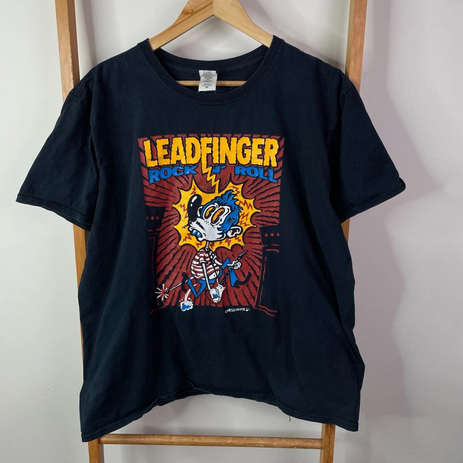 

Leadfinger Rock N Roll Shirt Mens Extra Large Black Graphic Print Short Sleeve S