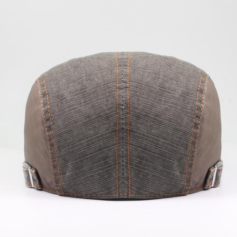 New Summer Beret For Men's Visor Fashion Cotton Caps Men Berets Casual Vintage Outdoor Flat Flat Hat Adjustable