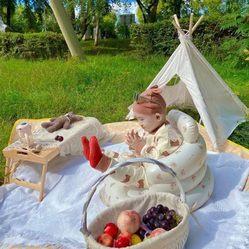 Sitting Training Baby Sofa Cute Design Baby Chair Seat Portable Inflatable Sofa for Toddler