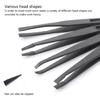 Electronics DIY Repair Tool Precision Tweezers Set Carbon Fiber for Craft