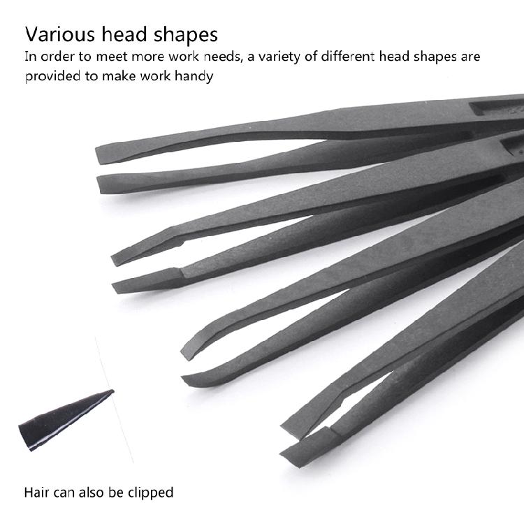 Electronics DIY Repair Tool Precision Tweezers Set Carbon Fiber for Craft