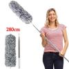 Grey Microfiber Duster Extendable Duster Cleaner Brush Telescopic Catcher Mites Gap Dust Removal Dusters Home Cleaning Tools