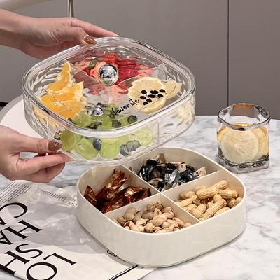 Sealed Compartments Luxury Fruit and Snack Storage Box with Lid