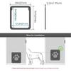 Paw Print Small Pet Screen Door - Anti-Bite for Cats and Dogs