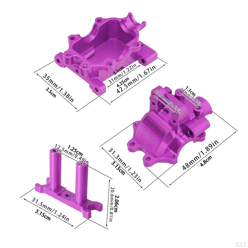 Metal Front Gearbox Cover Upgrade Spare Parts Shell Replacement for RC Hobby Car 14209, 14210 And