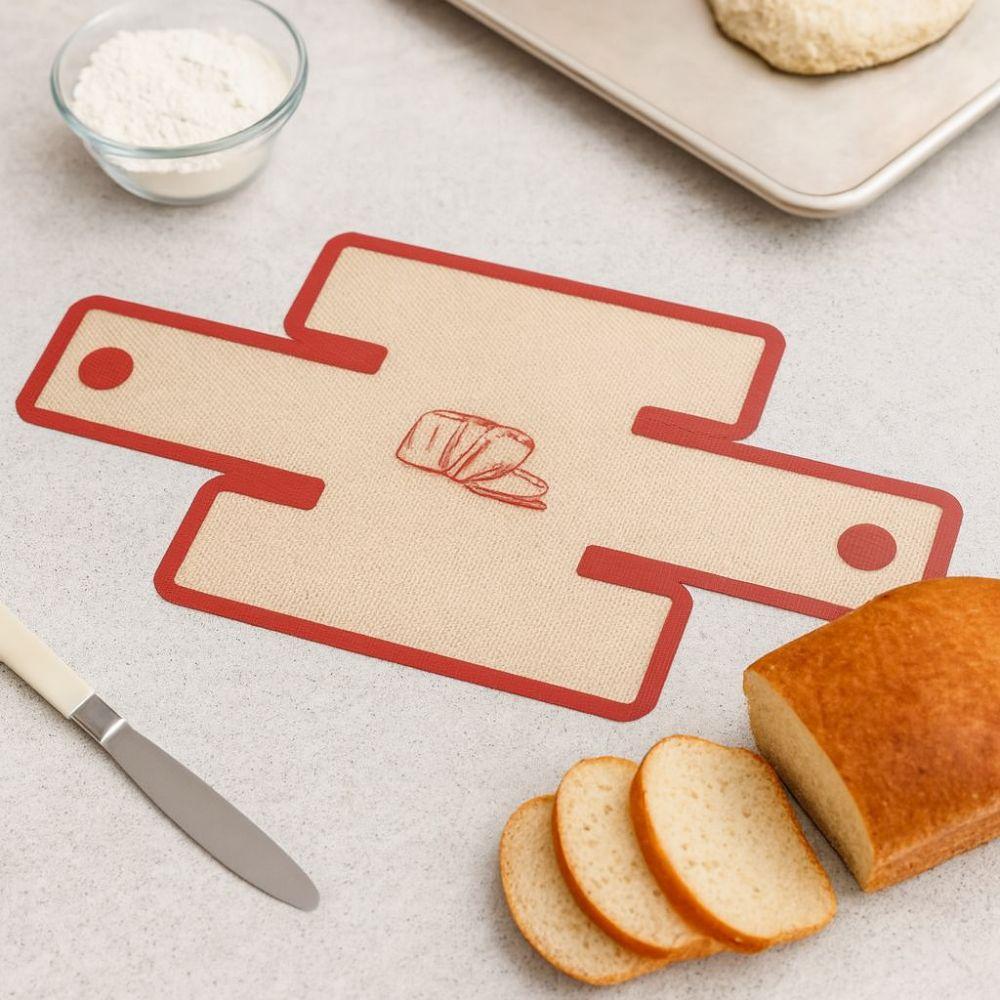 Non-Stick Bread Loaf Pan Liners Silicone Toast Sheet Liner Bread Baking Mat  Oven Safe