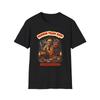 Horror Trash Kids Leather faceT-Shirt | Retro Creepy Kids Horror Illustration