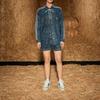 Adidas Originals X Ivy Park Printed Denim Shorts Unisex shorts Blue H61702