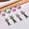 4pcs Rabbit Bear Cat Eye Magnet Stick Set Nail Art Tools Small Iron Piece Magnet Stick For Magnetic Polish Effects Nail