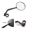 2 PCS Durable Handlebar Adjustable Bicycle Mirror Electric Scooter Rear View Glass Rear View Mirror