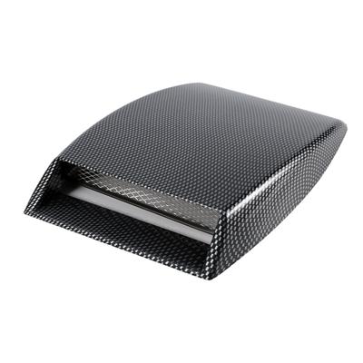 Car Decorative Air Flow Intake Scoop Bonnet Vent Sticker Cover Hood Carbon Fiber