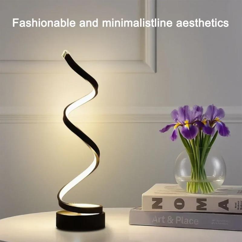 Tischleuchte LED Spirale 3 Farbtemperaturen Dimmbar Zeitgenössisch Wohnzimmer Büro Schlafzimmer Dekorative Lampe USB Stromanschluss
