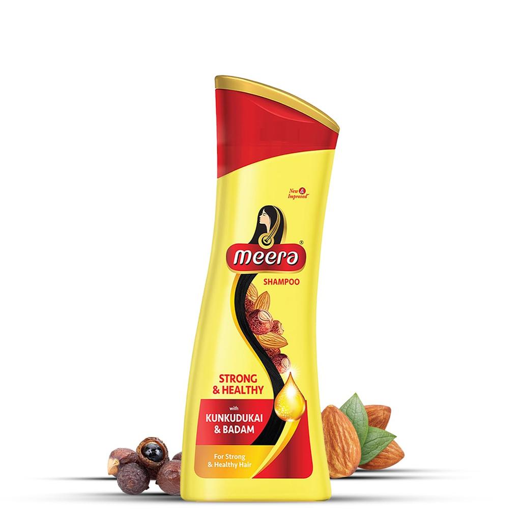 Meera Strong & Healthy Shampoo, 180ml, Yellow