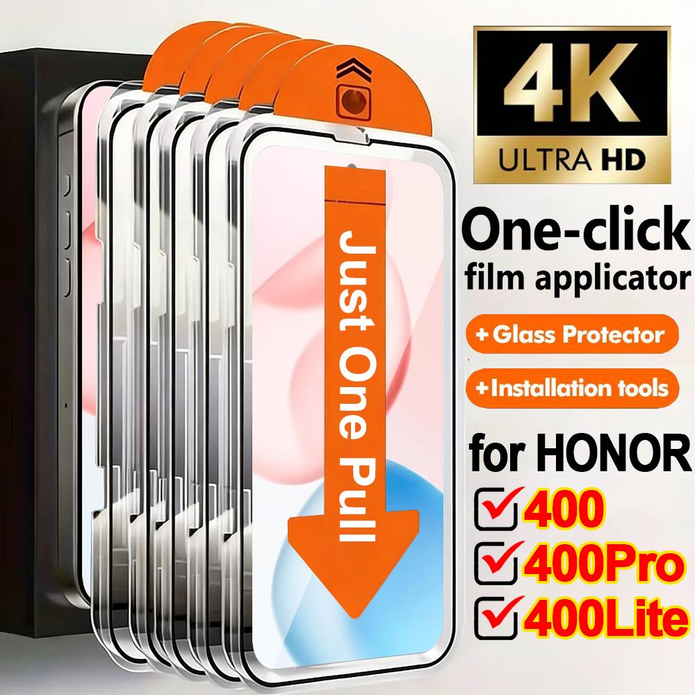 Cristal Templado con Kit de Fácil Instalación para Huawei Honor 400 400Lite 400 Pro Protectores de Pantalla HD Clear Antirroturas para Honor400