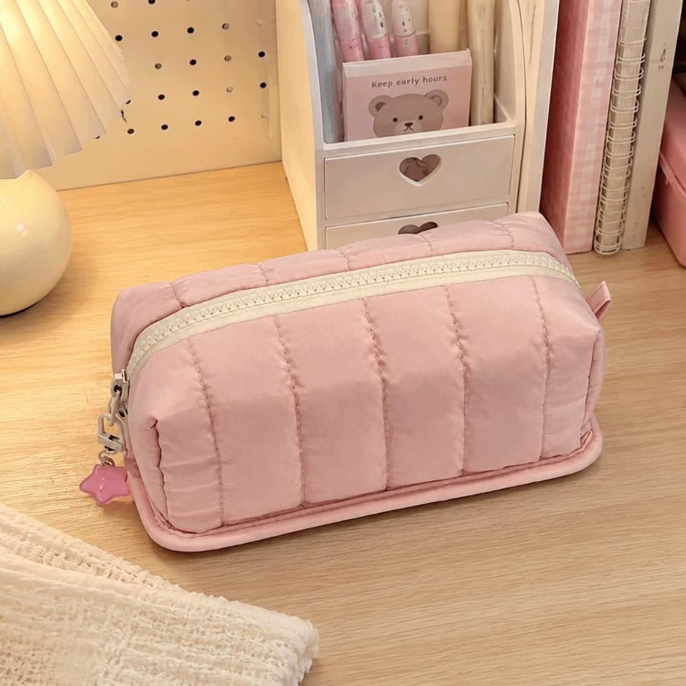 Toast Shape Pen Bag Solid Color Stationery Bag Durable Stationery Pouch  Gift