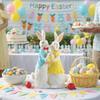 Simulation Design Rabbit Figurines Easter Decor Bunny Couple Statue  Tabletop Display