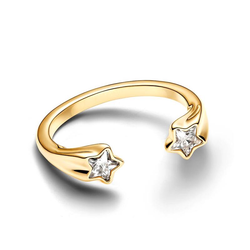 

2025 Новинка Срібло 925 проби Блискучі кільця-кросовери з бантом Жіночі Розкішні DIY Ювелірні вироби Кільце Троянда в розквіті Подарунки для вечірки, фестивалю 9