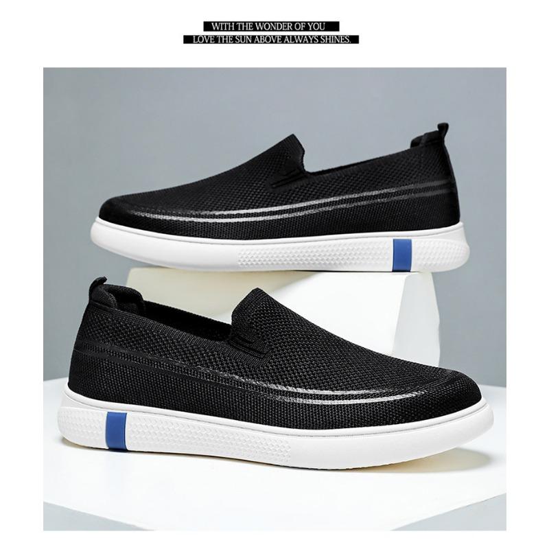 Men's Spring New Knitted Breathable Single Shoes, Dad's Shoes, Men's Casual Shoes, Comfortable Men's Shoes Sneakers