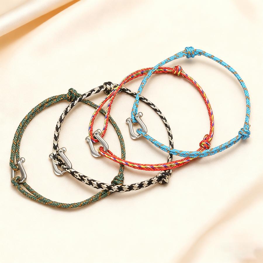Minimalist Elegance Women String Bracelet Handmade Braided Adjustable Friendship Braslet Not Fading Or Deforming Gift For Her