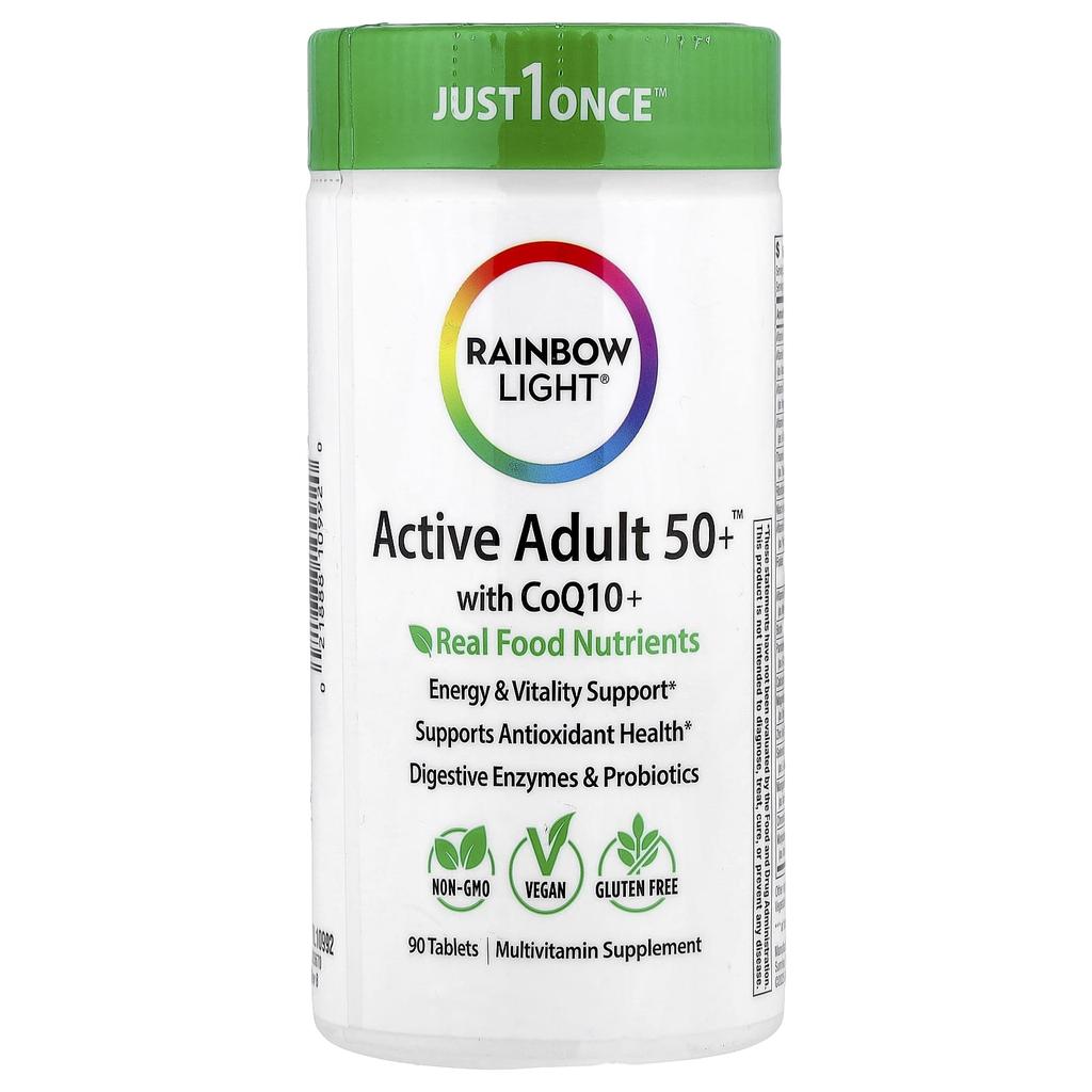 Rainbow Light, Active Adult 50+™ CoQ10+, 90 Tablets