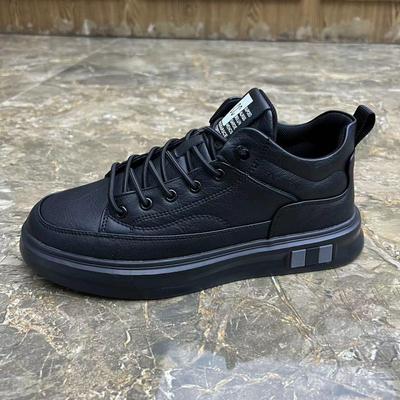 Chaussures de Skateboard Mode Homme Automne/Hiver en Cuir Plein Résistant aux Taches Légères.