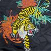 Yoshida Yu Satin Tiger Sukajan Jacket with Japanese Tiger Long Sizes and LL Men's Pattern, Sleeve, Embroidered, M, L,