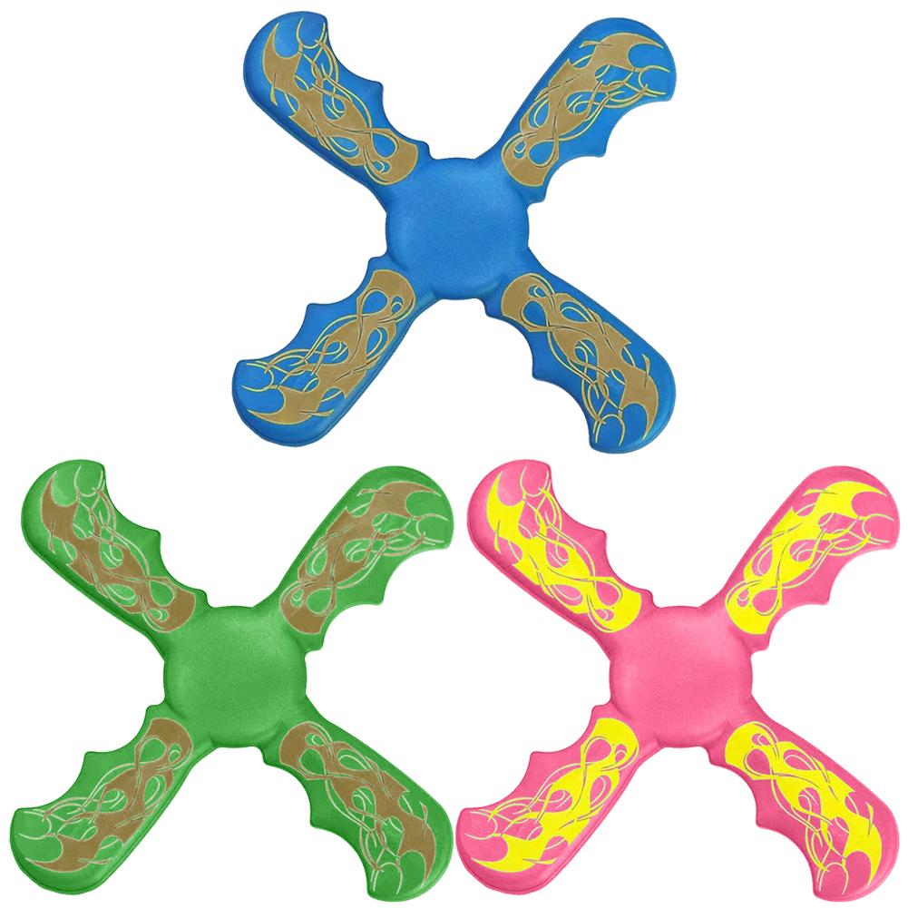3 Bladed Boomerang Interactive Flying Discs Funny Three-bladed Boomerang Decompression for Early Education