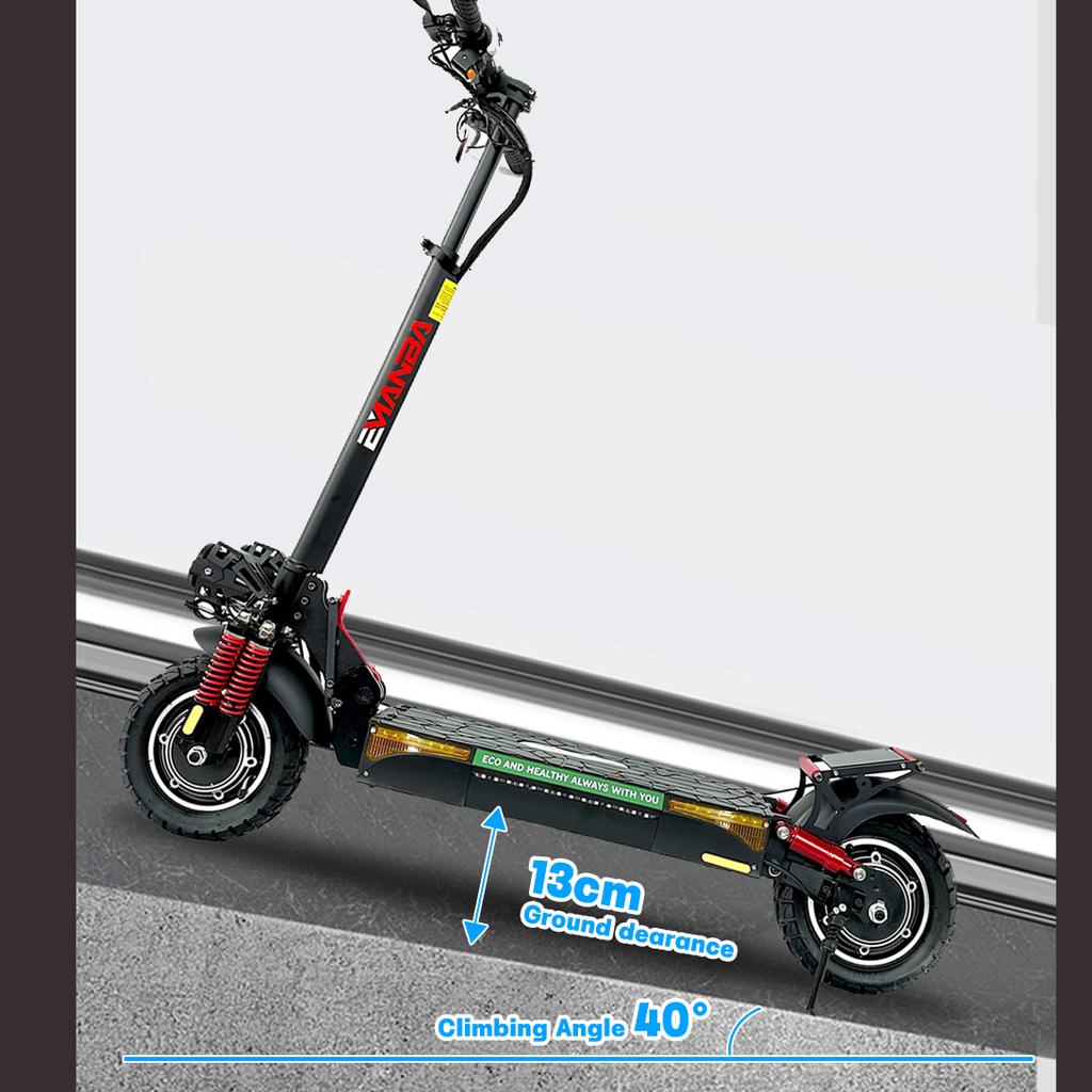 EMANBA X4 EU In Stock 2*800W Powerful Dual Motors Electric Kick Scooter 48V18AH Battery 10 Inch Off-Road Tires E-Scooter 50-60km