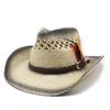 Hat Western Cowboy Jazz Hat Men'S And Women'S Straw Hat Summer Outdoor Shade Sun Hat