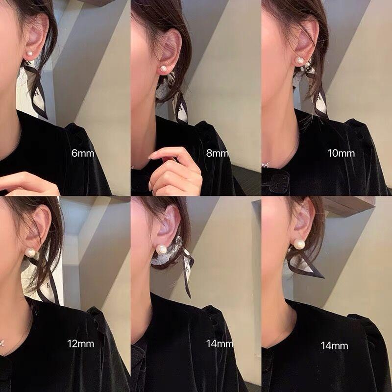 Feverins pearl stud earrings women's year new trendy earrings women's earrings temperament Korean high-end sense